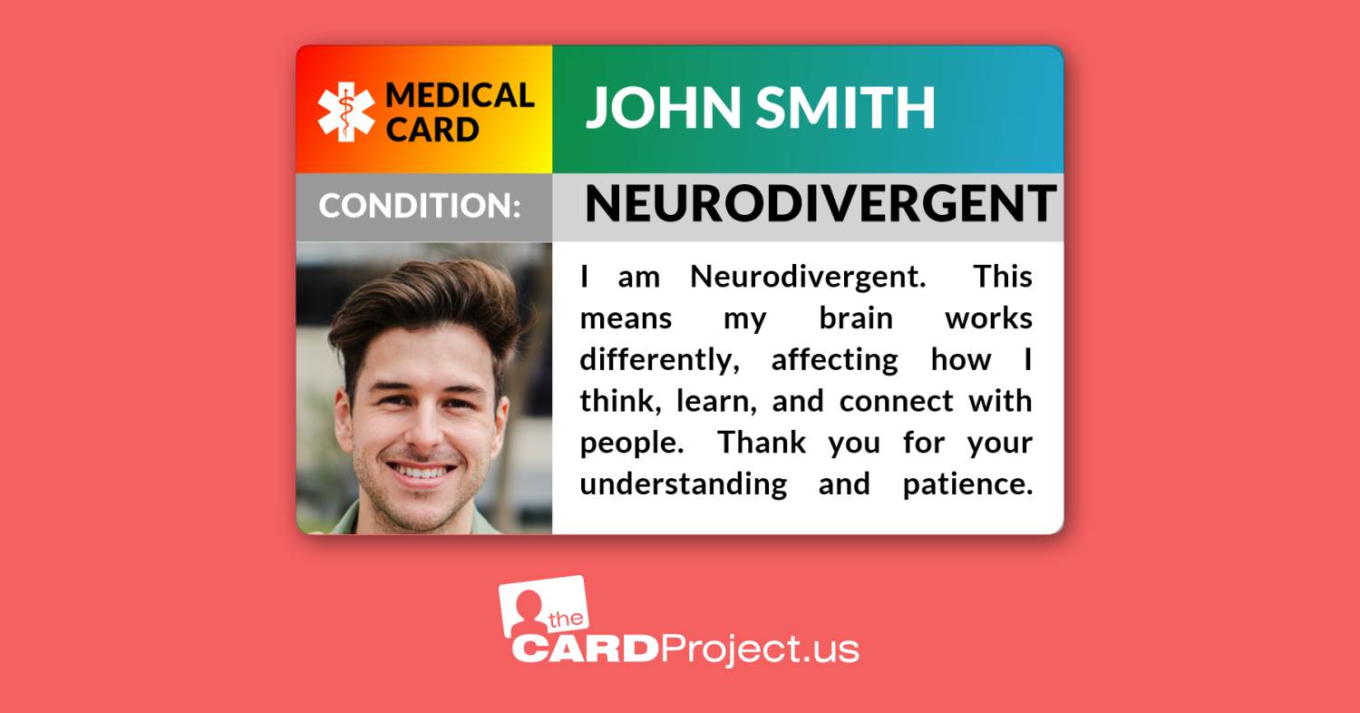 Neurodivergent Photo Medical ID (FRONT)